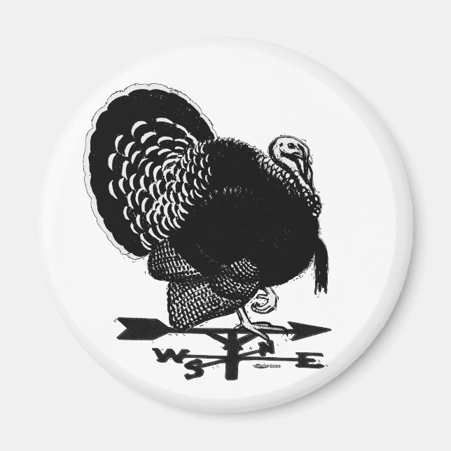 Turkey Weathervane Magnet (Front)