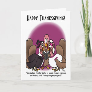 Turkey Wedding Folded Holiday Card