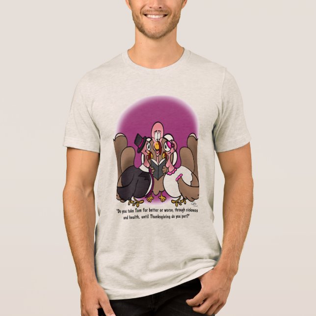 Turkey Wedding Men's Tri-Blend Shirt (Front)