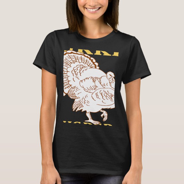 TURKEY Whisperer Awesome  Designs Present T-Shirt (Front)