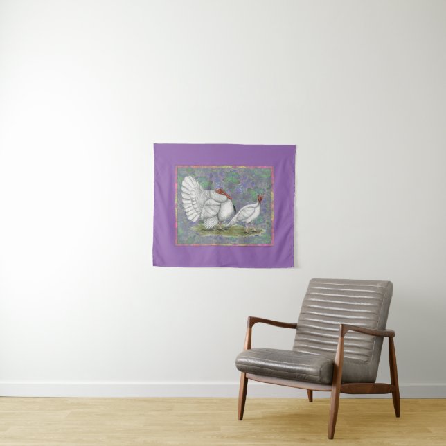 Turkey:  White Holland Pastel Tapestry (In Situ (Horizontal))