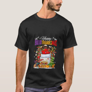 Turkey Witch Golf Ball Sticks Xmas Lights HalloTha T-Shirt