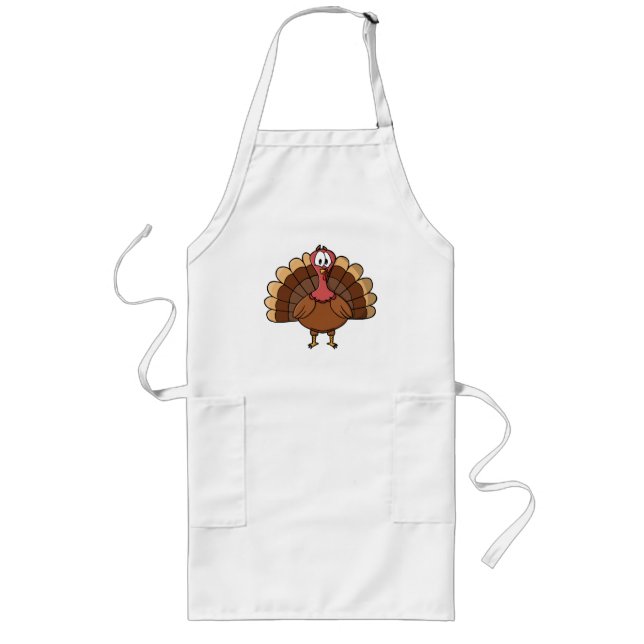 Turkey with Wide Tail Long Apron (Front)