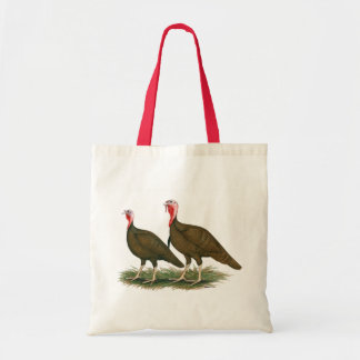 Turkeys:  Chocolate Tote Bag