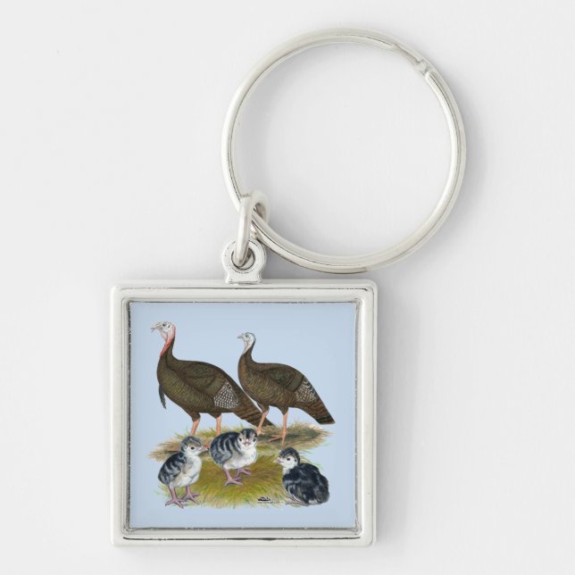 Turkeys Eastern Wild Family Key Ring (Front)