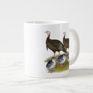Turkeys Eastern Wild Family Large Coffee Mug