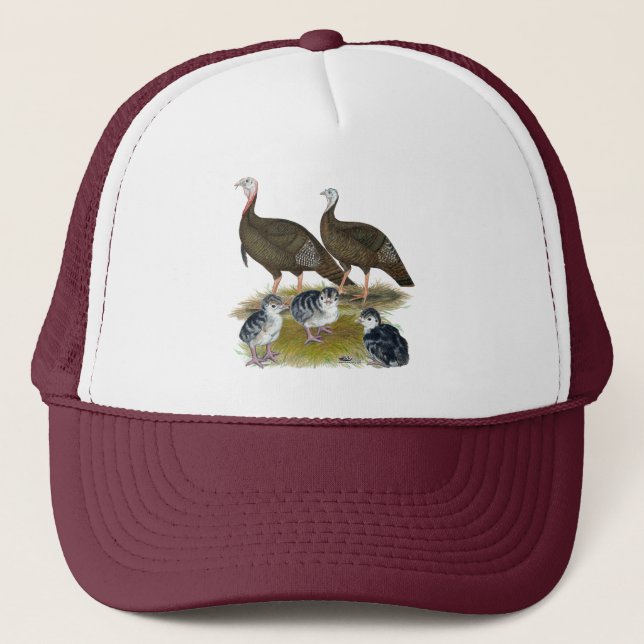 Turkeys Eastern Wild Family Trucker Hat (Front)