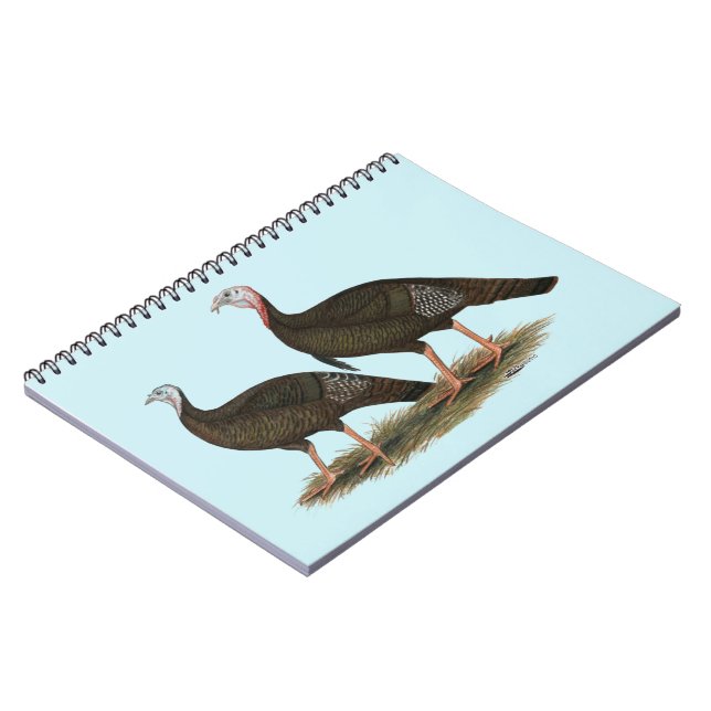 Turkeys Eastern Wild Pair Notebook (Left Side)