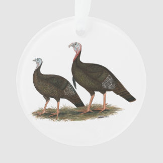 Turkeys Eastern Wild Pair Ornament