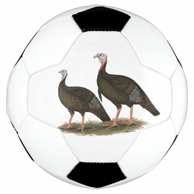 Turkeys Eastern Wild Pair Soccer Ball (Front)