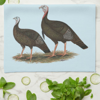 Turkeys Eastern Wild Pair Tea Towel