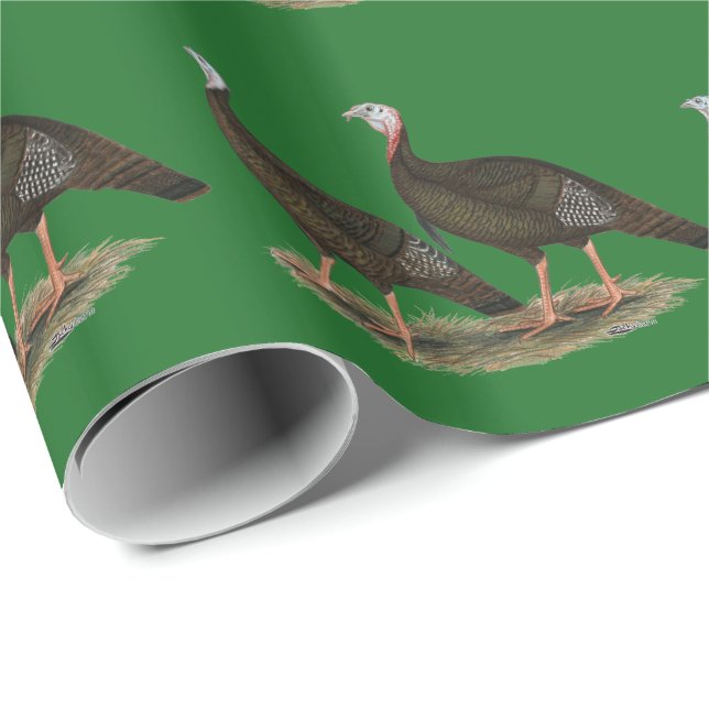 Turkeys Eastern Wild Pair Wrapping Paper (Roll Corner)
