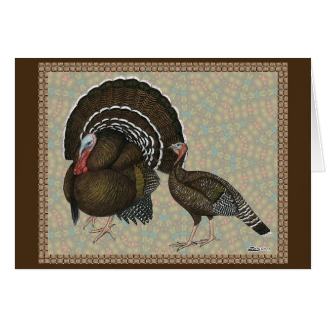 Turkeys Standard Bronze Portrait (Front Horizontal)