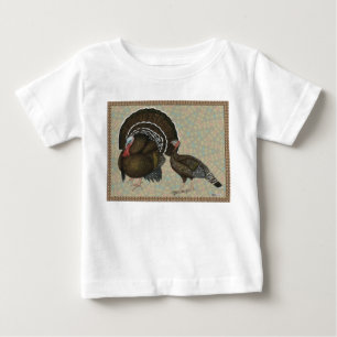 Turkeys Standard Bronze Portrait Baby T-Shirt