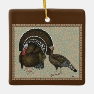 Turkeys Standard Bronze Portrait Ceramic Ornament