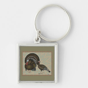 Turkeys Standard Bronze Portrait Key Ring