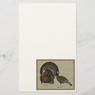 Turkeys Standard Bronze Portrait Stationery