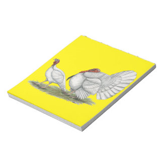 Turkeys White Holland Notepad