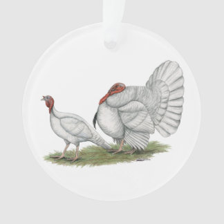 Turkeys White Holland Ornament