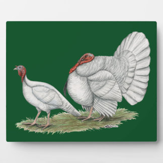 Turkeys White Holland Plaque