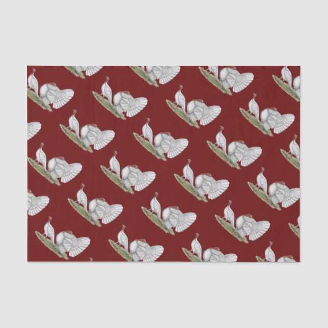 Turkeys White Holland Tissue Paper (Front)