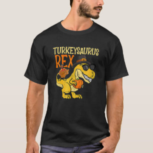 Turkeysaurus Rex Dab Turkey Dino Thanksgiving 2022 T-Shirt