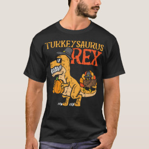 Turkeysaurus Rex Dab Turkey Dino Toddler Boys Than T-Shirt