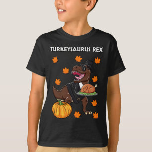 Turkeysaurus Rex Thanksgiving Day Dinosaur Turkey  T-Shirt