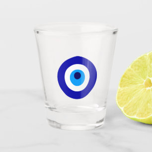 Turkish amulet called Nazar Shot Glass