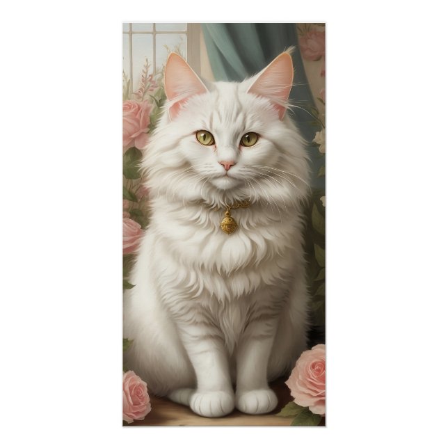 Turkish Angora Cat Poster (Front)