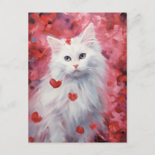 Turkish Angora Valentine's Day  Postcard