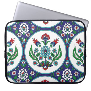 Turkish arabic, tulip flowers, seamless pattern. laptop sleeve