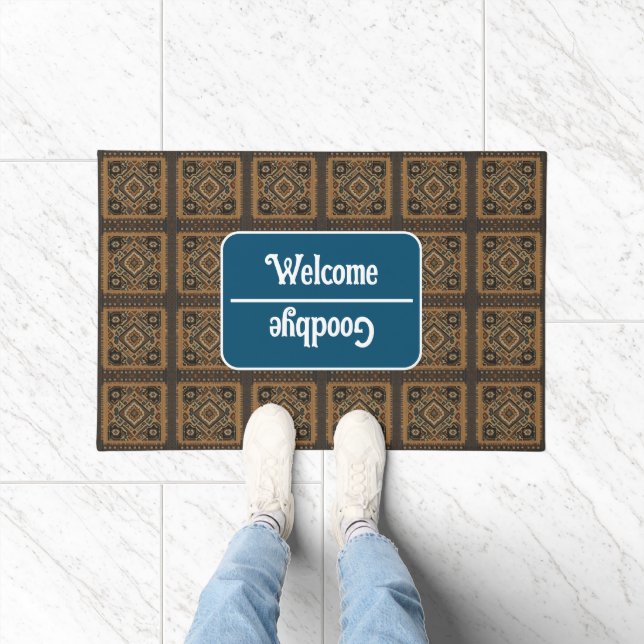 Turkish Beautiful Old Pattern Popular Collection Doormat (Indoor)