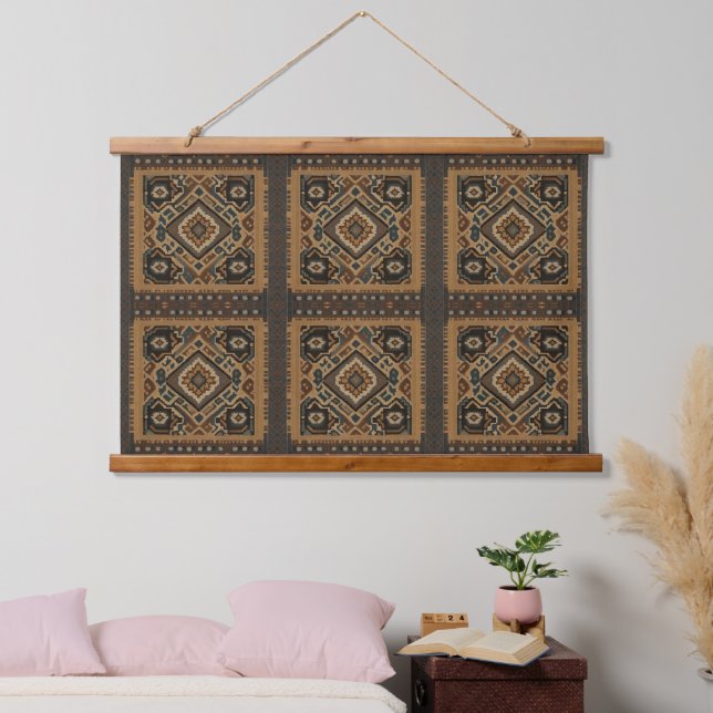 Turkish Beautiful Old Pattern Popular Collection Hanging Tapestry (Bedroom)