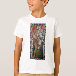 Turkish Belly Dancer With Traditional Art Backgrou T-Shirt