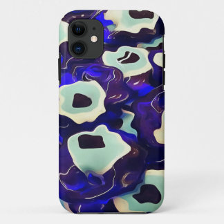 Turkish Boncuk Eye Shaped Amulet Bizarre Art iPhone 11 Case