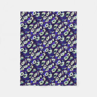 Turkish Boncuk Eye Shaped Amulet Bizarre Art Fleece Blanket