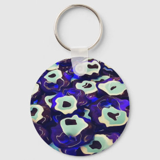 Turkish Boncuk Eye Shaped Amulet Bizarre Art Key Ring