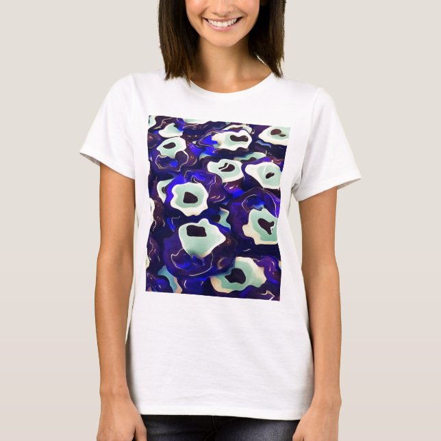 Turkish Boncuk Eye Shaped Amulet Bizarre Art T-Shirt (Front)