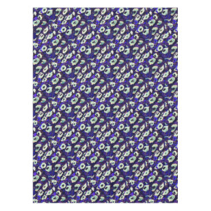 Turkish Boncuk Eye Shaped Amulet Bizarre Art Tablecloth