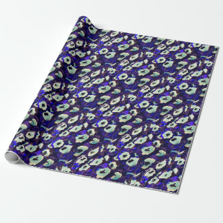 Turkish Boncuk Eye Shaped Amulet Bizarre Art Wrapping Paper