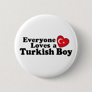 Turkish Boy 6 Cm Round Badge