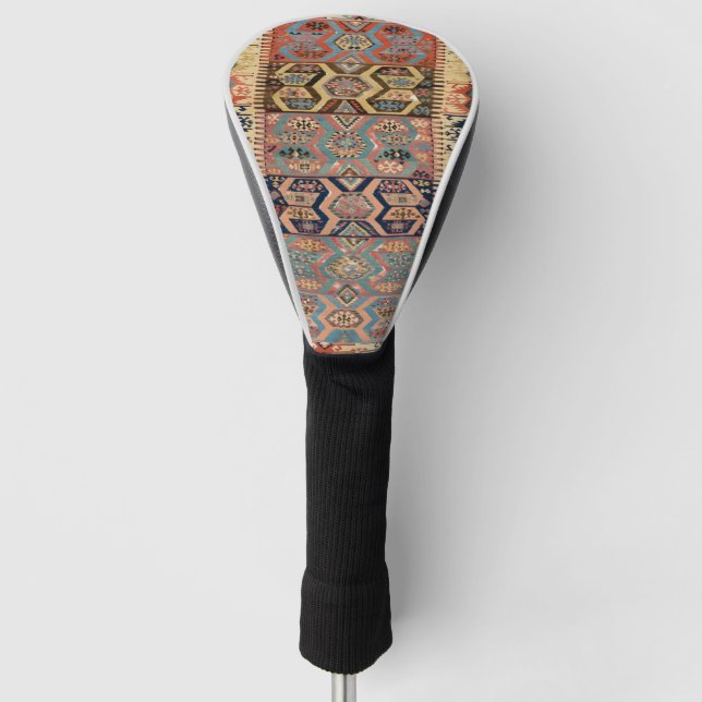 Turkish  Carpet Rug Antique Kilim Golf Head Cover (Front)