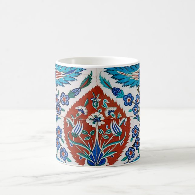 Turkish Ceramic Floral Coffee Mug (Center)
