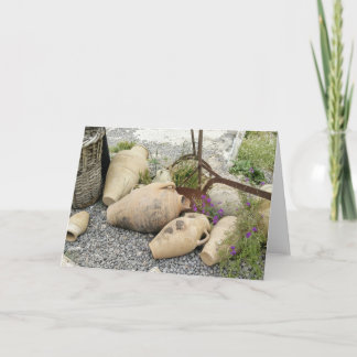 Turkish Clay Vase Greeting Card