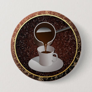 Turkish Coffee 7.5 Cm Round Badge