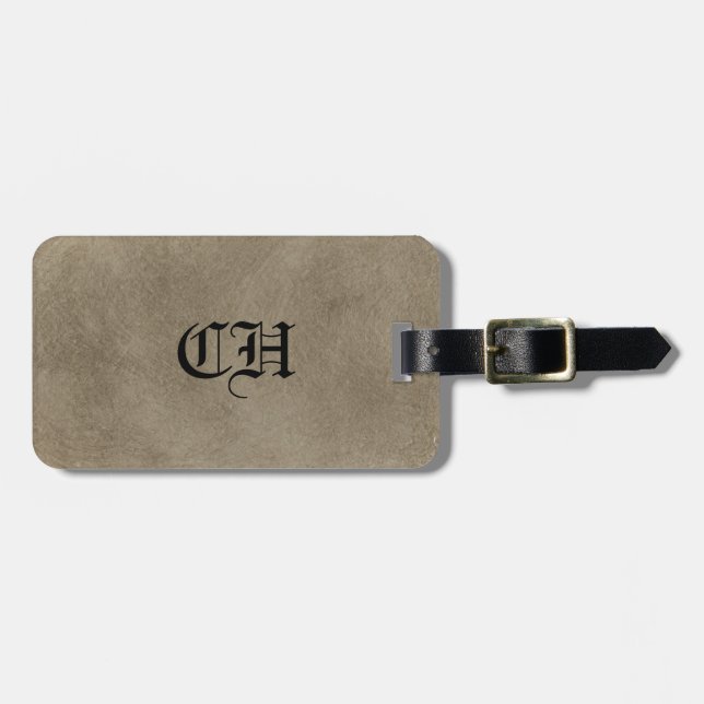 Turkish Coffee Glaze Luggage Tag (Front Horizontal)