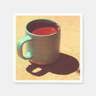 Turkish Coffee Rich Foam Mug Cup Napkin