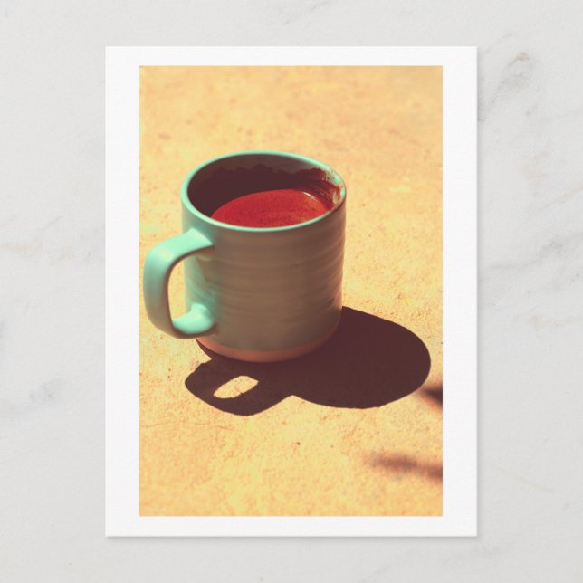 Turkish Coffee Rich Foam Mug Cup Postcard (Front)