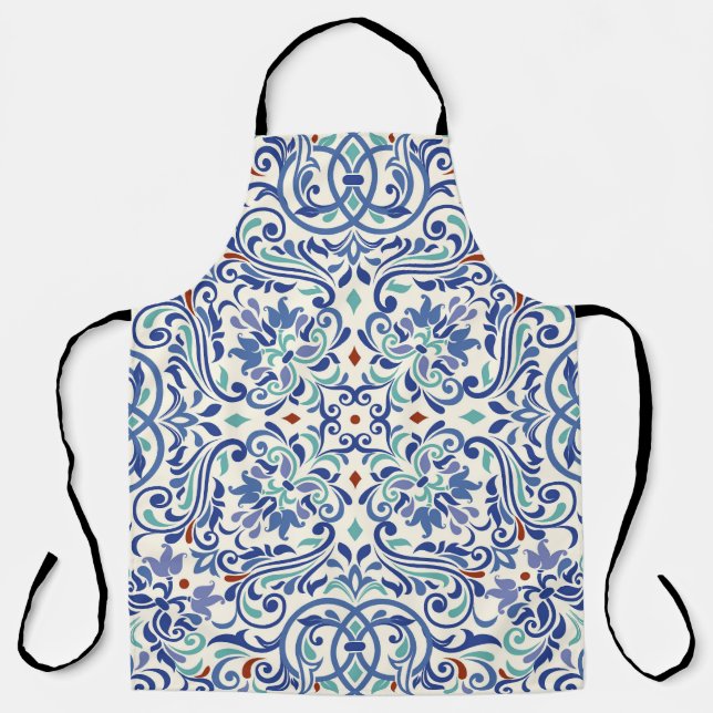 Turkish Colourful: Endless Tile Elegance. Apron (Front)